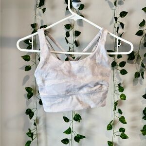 Lululemon White Strappy Sports Bra